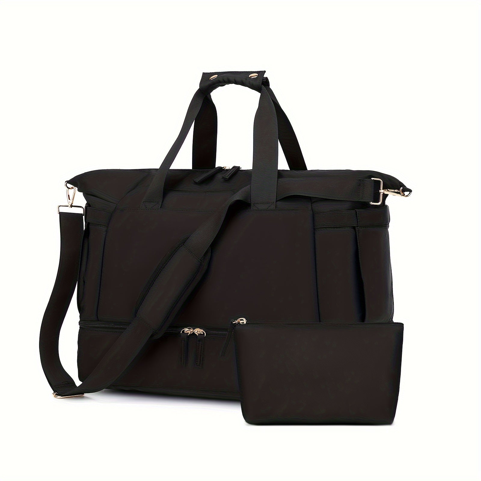 Women's Travel Duffel Bag, Sports Gym Yoga Duffel Bag Weekender Overnight Totes Bag