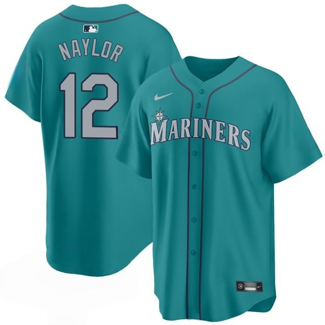 Men's #12 Josh Naylor Seattle Mariners Baseball Jersey