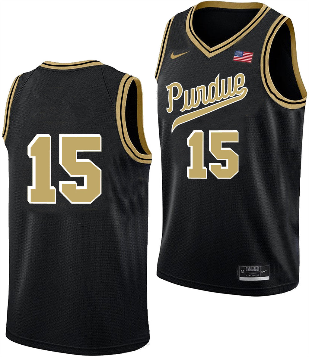 Men's #15 Zach Edey Purdue Boilermakers College Basketball Jersey