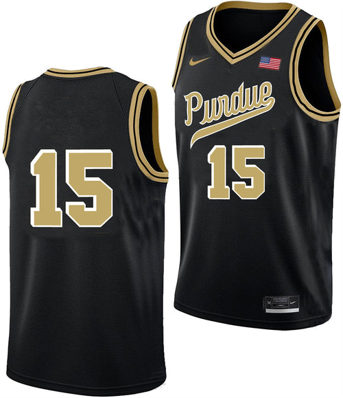 Men's #15 Zach Edey Purdue Boilermakers College Basketball Jersey