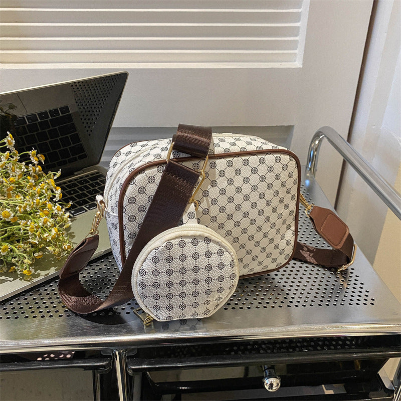 Vintage Pattern Crossbody Bags For Women Shoulder Shell Bag Trend Small Purse And Handbag Luxury Design Female Square Bag Women's Bag