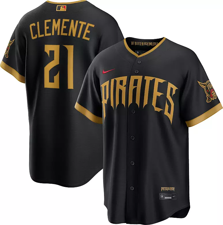 Men's #21 Roberto Clemente Pittsburgh Pirates Baseball Jersey
