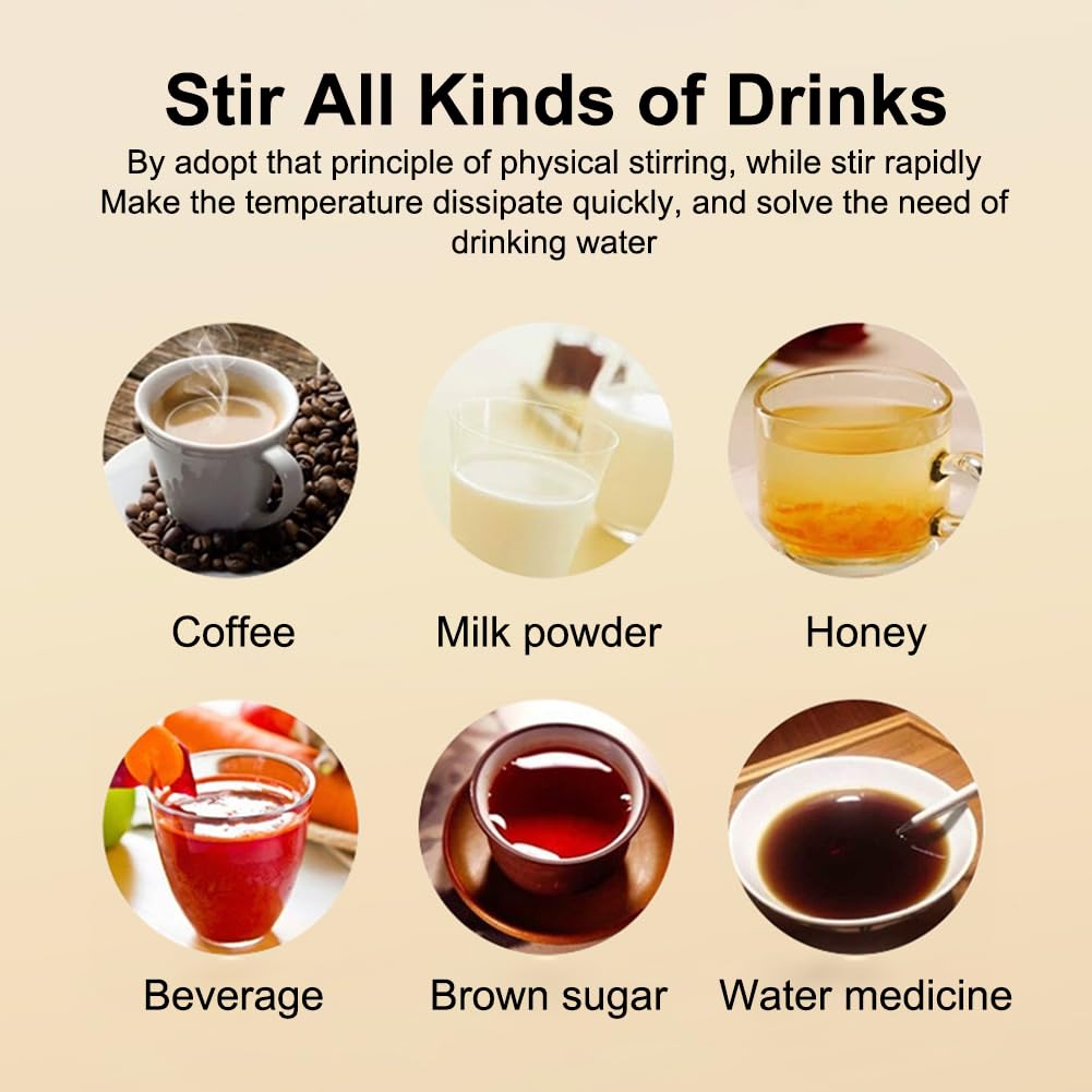 Smart Self-Stirring Coffee Mug with Digital Display – Rechargeable Magnetic Mixing Cup