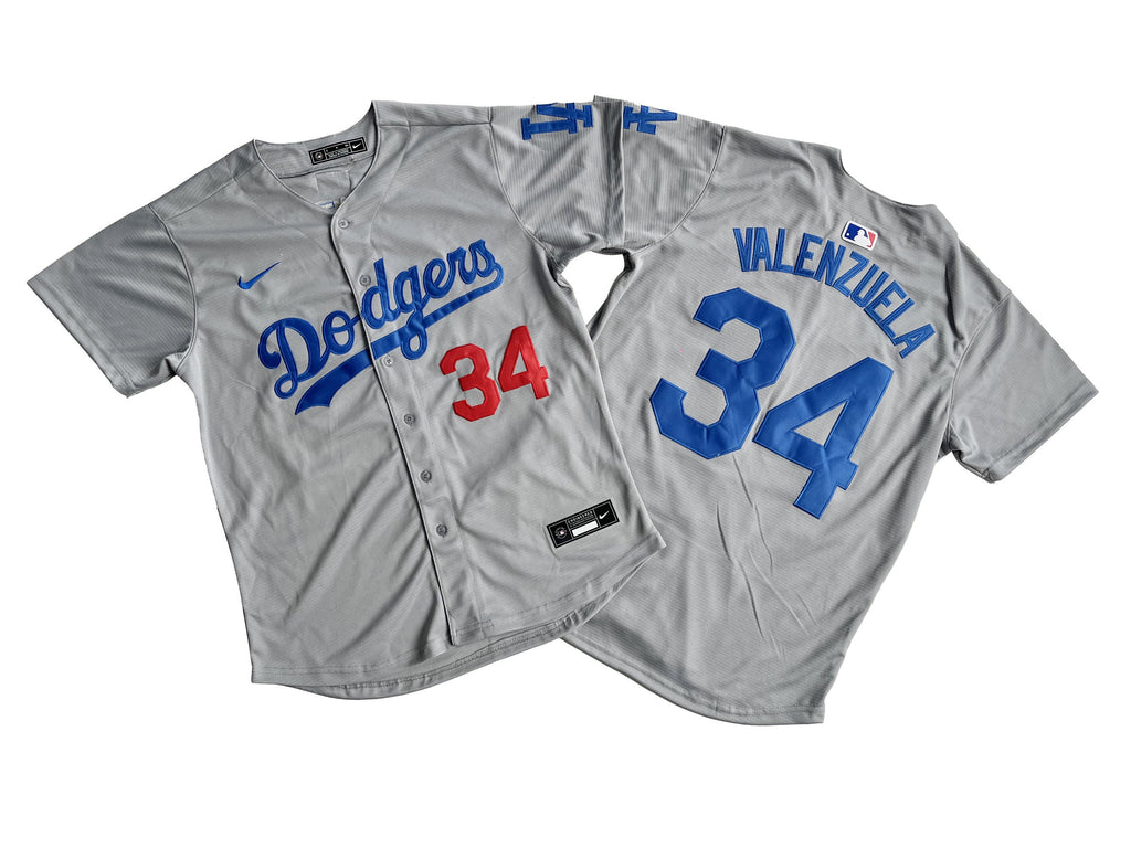 Men's #34 Fernando Valenzuela Los Angeles Dodgers Baseball Jersey