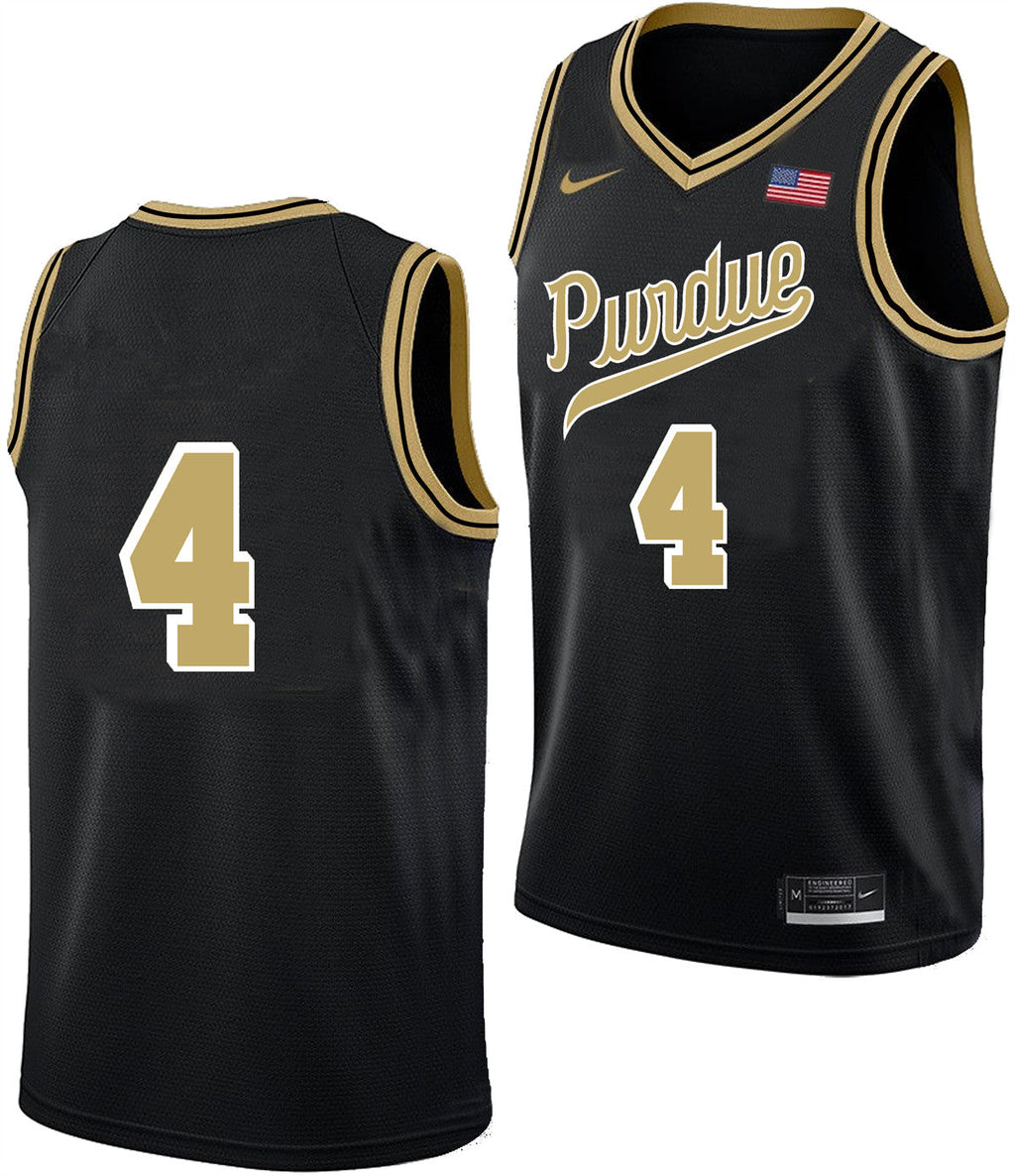 Men's #4 Trey Kaufman-Renn Purdue Boilermakers College Basketball Jersey