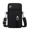 Solid color canvas mobile phone bag