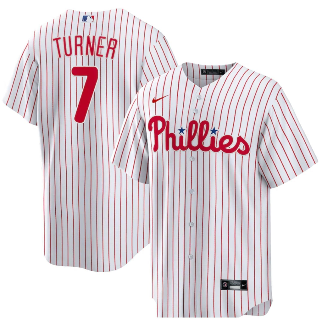 Men’s #7 Trea Turner Philadelphia Phillies Baseball Jersey