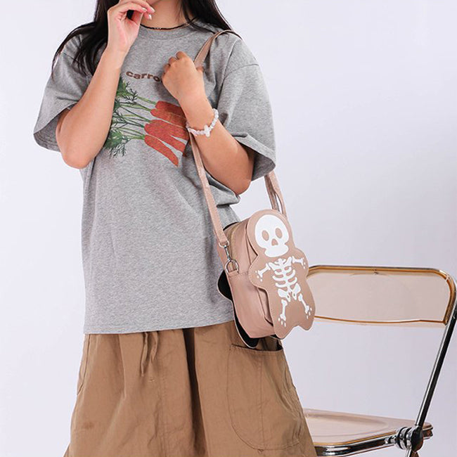The 3D Gothic Skull Statement Bag: Y2K Streetwear Crossbody Purse