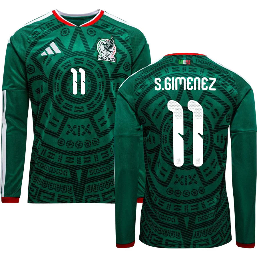 Men’s # 11 Santiago Giménez Mexico 2026 World Cup Jersey