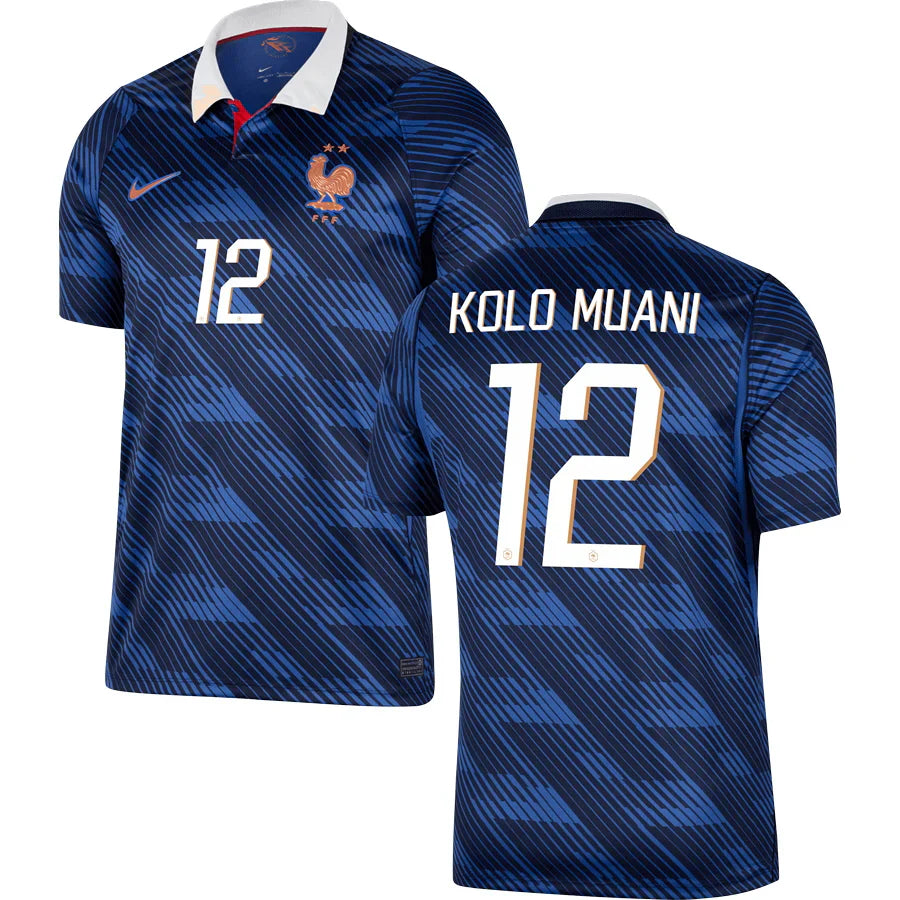 Men’s #12 Kolo-Muani 2026 World Cup France Jersey