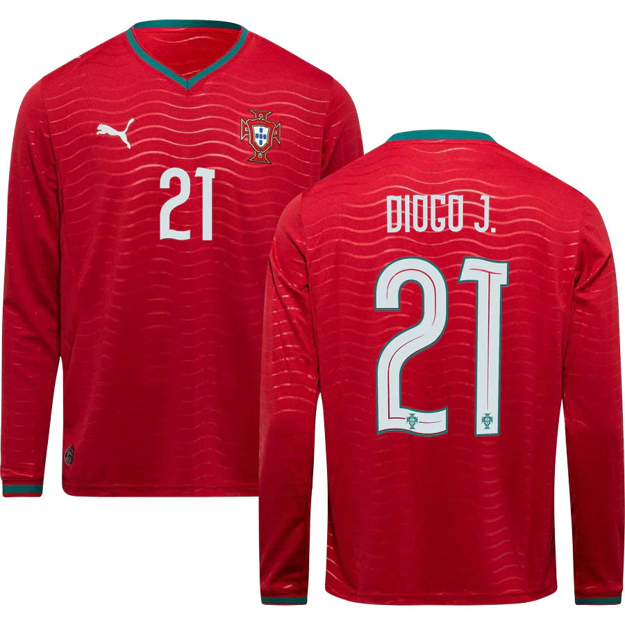 Men’s #21 Diogo J. 2026 World Cup Portugal Jersey