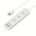 TRANSTON 9-in-1 Power Strip: 3 AC Outlets, 4 USB & 2 Type-C Fast Charging Station (UL Certified)