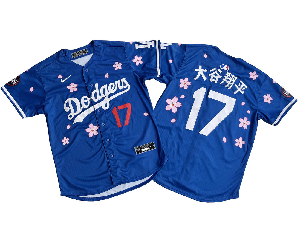 Men's #17 Shohei Ohtani Los Angeles Dodgers Baseball Jersey