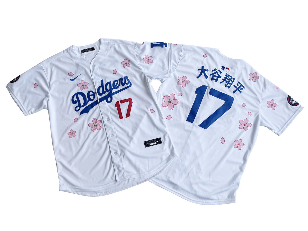 Men's #17 Shohei Ohtani Los Angeles Dodgers Baseball Jersey