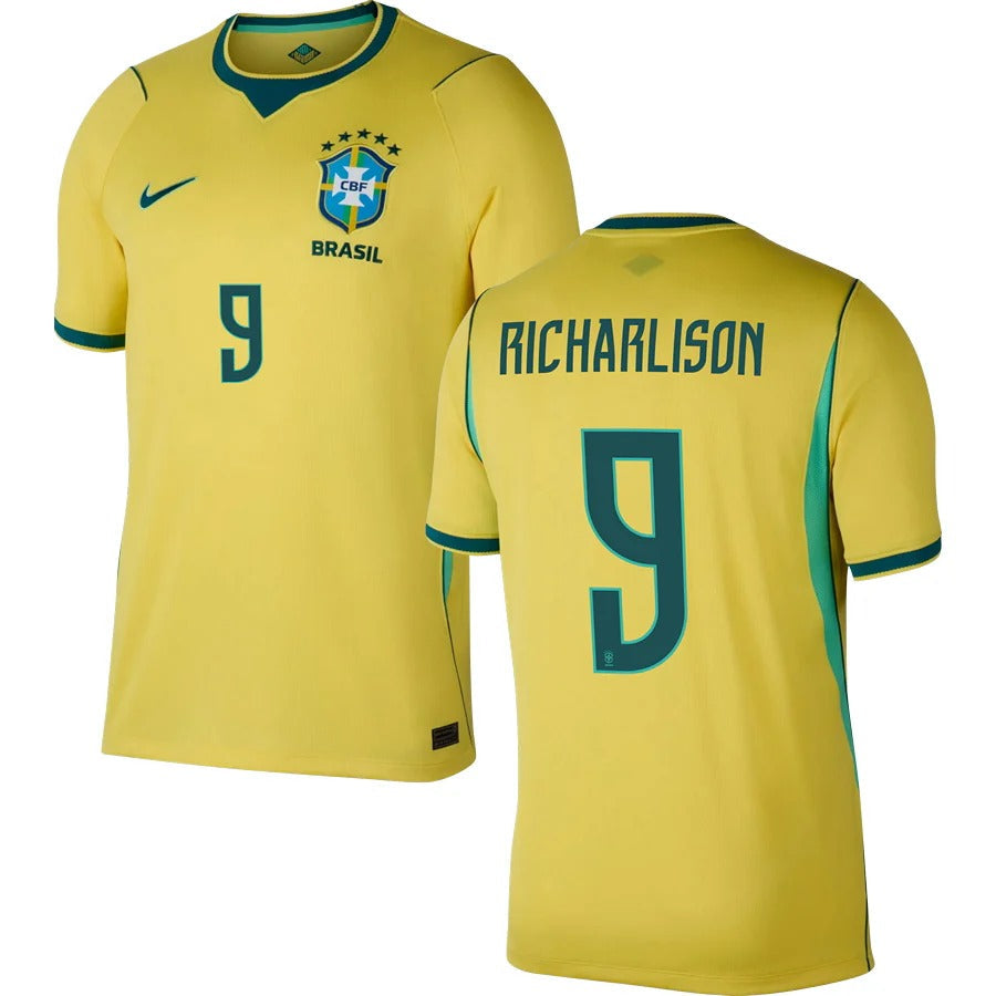 Men’s # 9 Richarlison 2026  World Cup Brazil Jersey