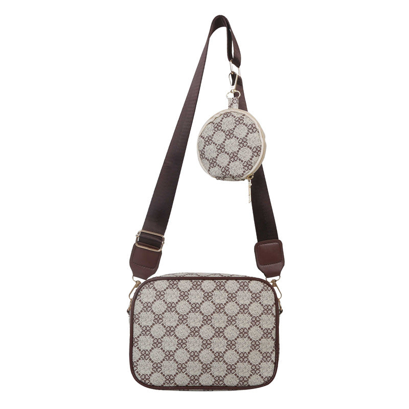 Vintage Pattern Crossbody Bags For Women Shoulder Shell Bag Trend Small Purse And Handbag Luxury Design Female Square Bag Women's Bag