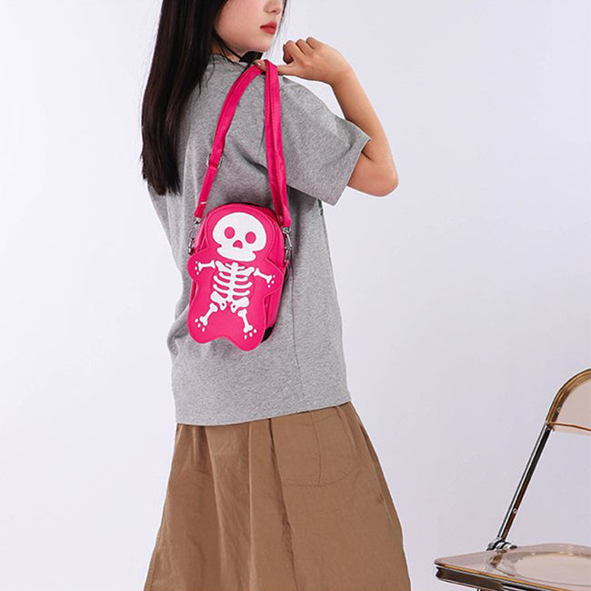 The 3D Gothic Skull Statement Bag: Y2K Streetwear Crossbody Purse