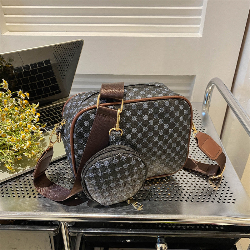 Vintage Pattern Crossbody Bags For Women Shoulder Shell Bag Trend Small Purse And Handbag Luxury Design Female Square Bag Women's Bag
