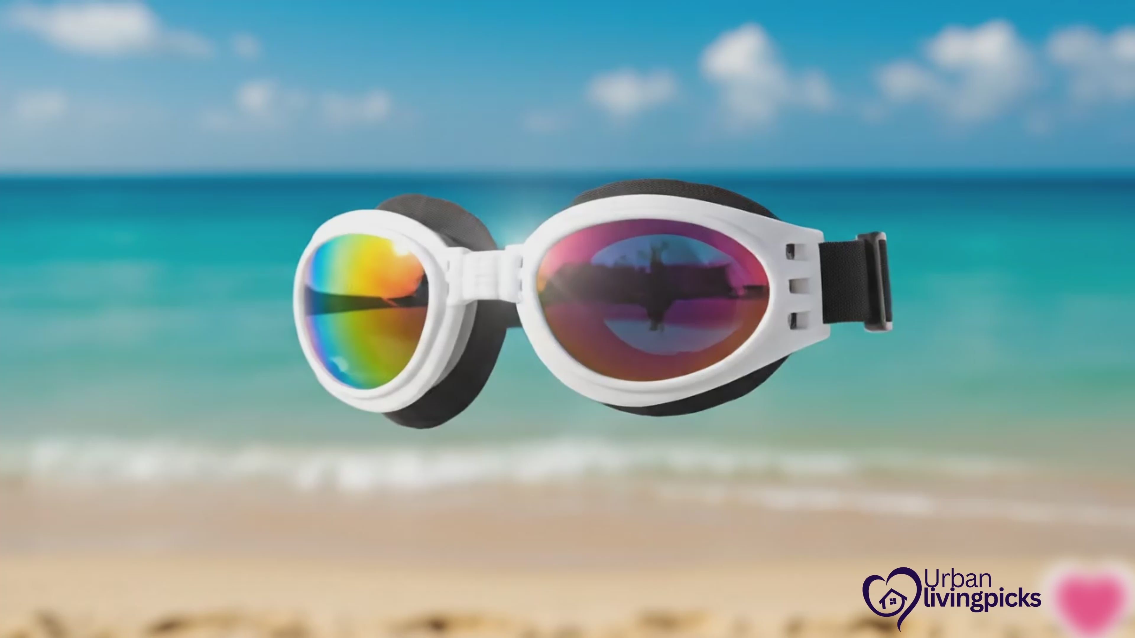 Adjustable Pet Sunglasses - UV & Wind Protection for Dogs/Cats